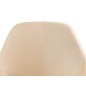 Silla q-connect confidente siemione base metalica alt max 820 anc 570 prof 580 color marron arena
