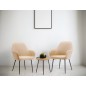 Silla q-connect confidente siemione base metalica alt max 820 anc 570 prof 580 color marron arena