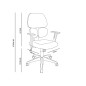 Silla q-connect oficina ancona malla base metalica alt max 1110 anc 660 prof 590 ruedas premium color negro Silla q-connect oficina ancona malla base metalica alt max 1110 anc 660 prof 590 ruedas premium color negro