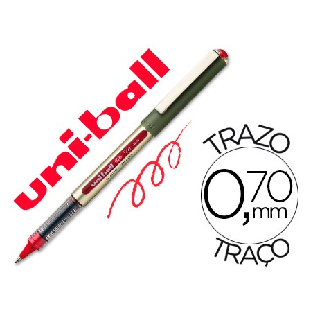 Rotulador uni-ball roller ub-157e rojo 0,7 mm unidad