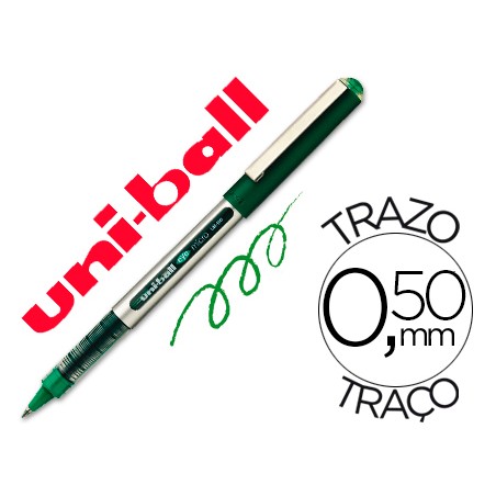 Rotulador uni-ball roller ub-150e micro eye verde 0,5 mmunidad