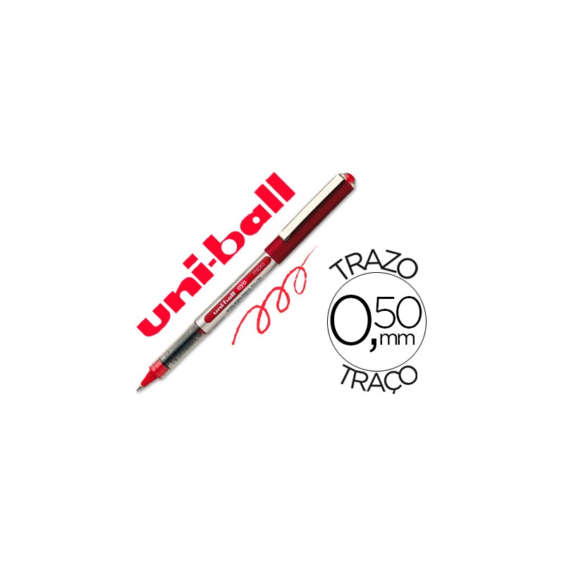 Rotulador uni-ball roller ub-150e micro eye rojo 0,5 mm unidad