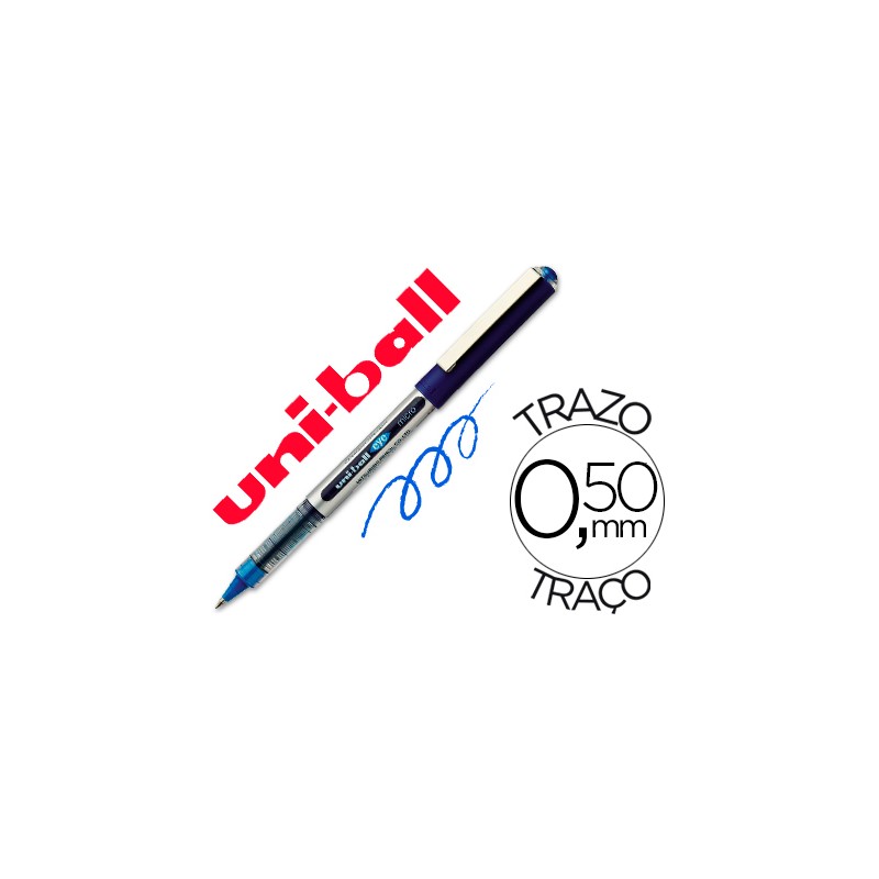 Rotulador uni-ball roller ub-150e micro eye azul 0,5 mm unidad