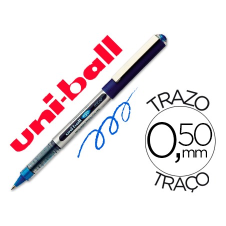 Rotulador uni-ball roller ub-150e micro eye azul 0,5 mm unidad