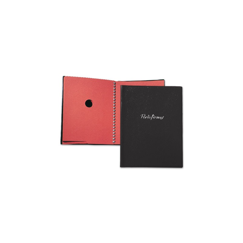 Portafirmas saro 320 pvc gofrado 20 departamentos color negro