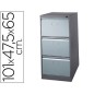 Fichero cajones de suelo metalico de 3 cajones 101 alto,65 prof. 47,5 ancho color gris n.1375 Fichero cajones de suelo metalico de 3 cajones 101 alto,65 prof. 47,5 ancho color gris n.1375