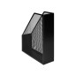 Revistero metalico q-connect rejilla negro 79x289x250 mm