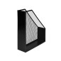 Revistero metalico q-connect rejilla negro 79x289x250 mm