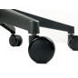 Silla q-connect oficina alba malla base metalica alt max 1110 anc 610 prof 580 ruedas premium color negro azul
