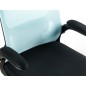 Silla q-connect oficina alba malla base metalica alt max 1110 anc 610 prof 580 ruedas premium color negro azul
