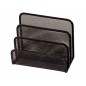 Soporte para cartas q-connect metalico rejilla negro 170x135x83mm