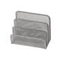 Soporte para cartas q-connect metalico rejilla gris 170x135x83 mm
