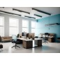 Silla q-connect oficina alba malla base metalica alt max 1110 anc 610 prof 580 ruedas premium color negro azul