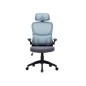 Silla q-connect direccion sorrento malla base metalica alt max 1320 anc 650 prof 600 mm ruedas premium azul gris Silla q-connect direccion sorrento malla base metalica alt max 1320 anc 650 prof 600 mm ruedas premium azul gris