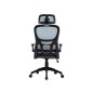 Silla q-connect direccion sorrento malla base metalica alt max 1320 anc 650 prof 600 mm ruedas premium azul gris Silla q-connect direccion sorrento malla base metalica alt max 1320 anc 650 prof 600 mm ruedas premium azul gris