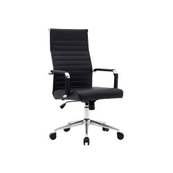 Silla q-connect direccion bosa simil piel base metalica alt max 1130 anc 550 prof 630 mm ruedas premium color negro