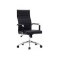 Silla q-connect direccion bosa simil piel base metalica alt max 1130 anc 550 prof 630 mm ruedas premium color negro