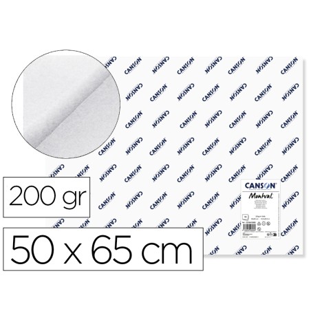 10 Unidades - Papel acuarela montval 50x65 cm 200 gr unidad