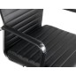 Silla q-connect direccion bosa simil piel base metalica alt max 1130 anc 550 prof 630 mm ruedas premium color negro