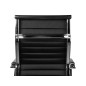 Silla q-connect direccion bosa simil piel base metalica alt max 1130 anc 550 prof 630 mm ruedas premium color negro