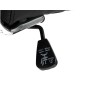 Silla q-connect direccion bosa simil piel base metalica alt max 1130 anc 550 prof 630 mm ruedas premium color negro