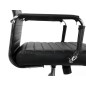 Silla q-connect direccion bosa simil piel base metalica alt max 1130 anc 550 prof 630 mm ruedas premium color negro