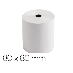 10 Unidades - Rollo sumadora exacompta termico 80x70 mm 48 g/m2 sin bpa