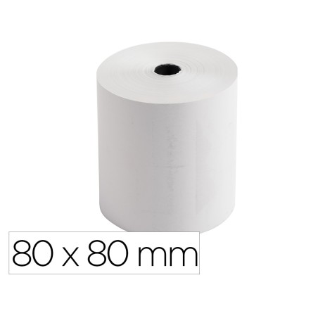 10 Unidades - Rollo sumadora exacompta termico 80x70 mm 48 g/m2 sin bpa