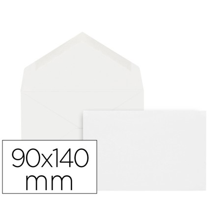 Sobre liderpapel blanco registro extra 90x140 mm caja de 100 unidades