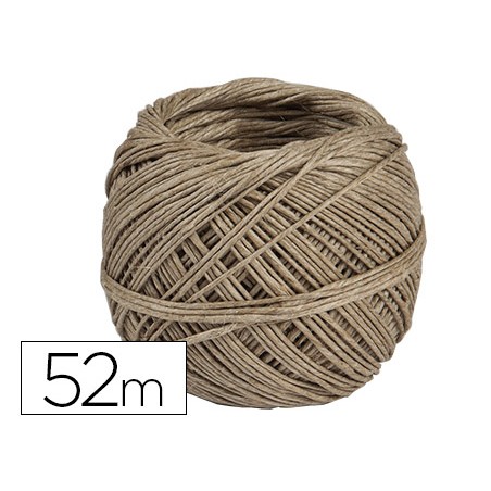Cuerda cañamo natural pulido bobina de 52 g