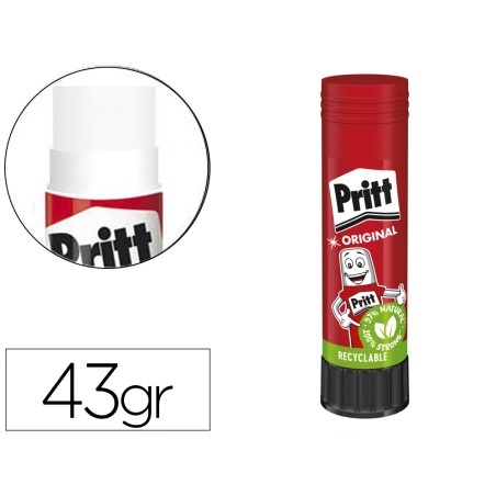 Pegamento pritt en barra 43 g unidad