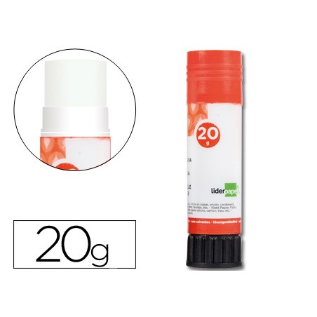 Pegamento liderpapel en barra 20 g unidad