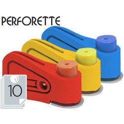 Taladrador perforette 1 taladro capacidad 10 hojas unidad