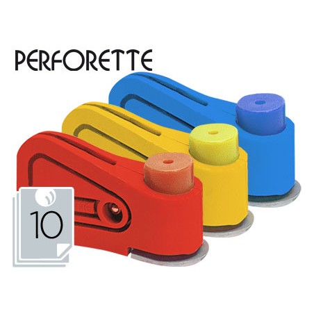 Taladrador perforette 1 taladro capacidad 10 hojas unidad