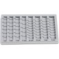 Bandeja portamonedas liderpapel plastico color gris 275x155x24/35 mm