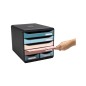 Fichero cajones de sobremesa exacompta skandi din a4+ polipropileno reciclado 6 cajones colores surtidos Fichero cajones de sobremesa exacompta skandi din a4+ polipropileno reciclado 6 cajones colores surtidos