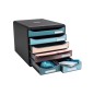 Fichero cajones de sobremesa exacompta skandi din a4+ polipropileno reciclado 6 cajones colores surtidos Fichero cajones de sobremesa exacompta skandi din a4+ polipropileno reciclado 6 cajones colores surtidos