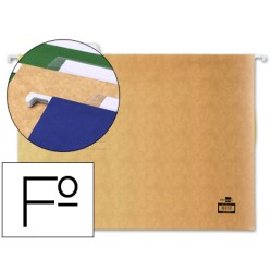 10 Unidades - Carpeta colgante liderpapel folio kraft