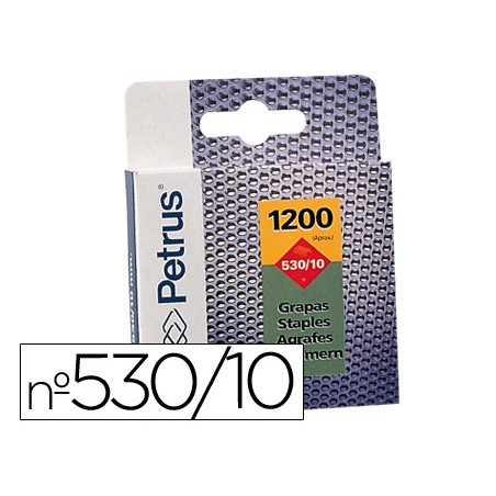 Grapas petrus nº 530/10 caja de 1200 unidades