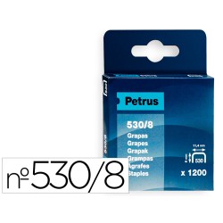 Grapas petrus nº 530/8 caja de 1200 unidades