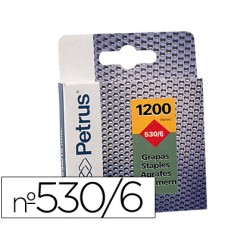 Grapas petrus nº 530/6 caja de 1200 unidades