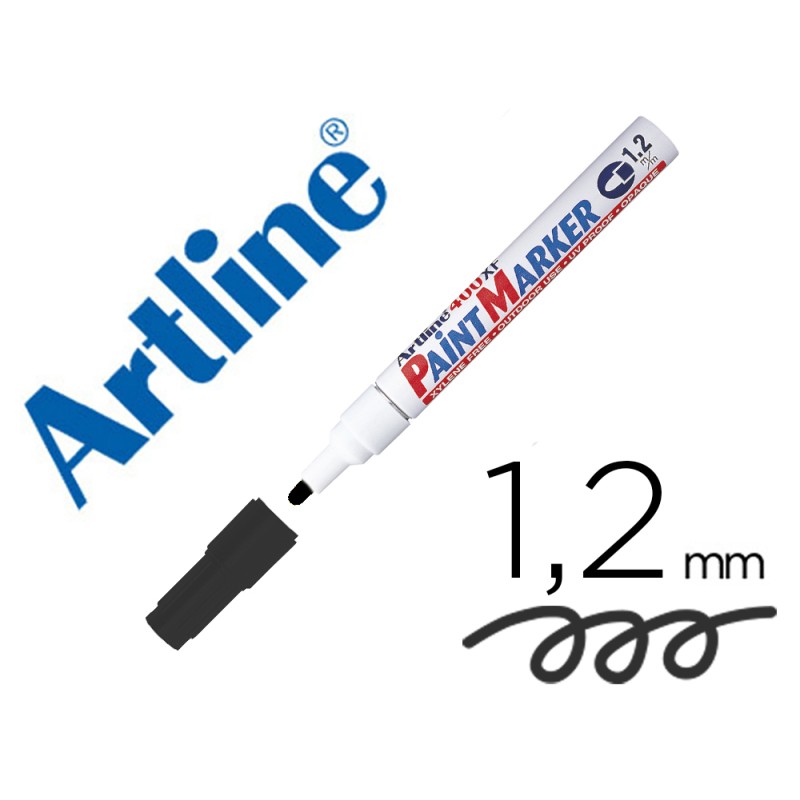 Rotulador artline marcador permanente ek-440 xf negro -punta redonda 1.2 mm -metal caucho y plastico