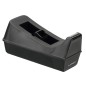 Portarrollo sobremesa q-connect plastico para cinta de 33 m color negro