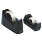 Portarrollo sobremesa q-connect plastico para cinta de 33 m color negro