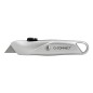 Cuter q-connect metalico ancho retractil con mecanismo de bloqueo cuchilla 18 mm xd-53 blister 1 unidad