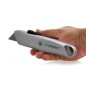 Cuter q-connect metalico ancho retractil con mecanismo de bloqueo cuchilla 18 mm xd-53 blister 1 unidad