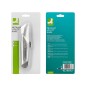 Cuter q-connect metalico ancho retractil con mecanismo de bloqueo cuchilla 18 mm xd-53 blister 1 unidad