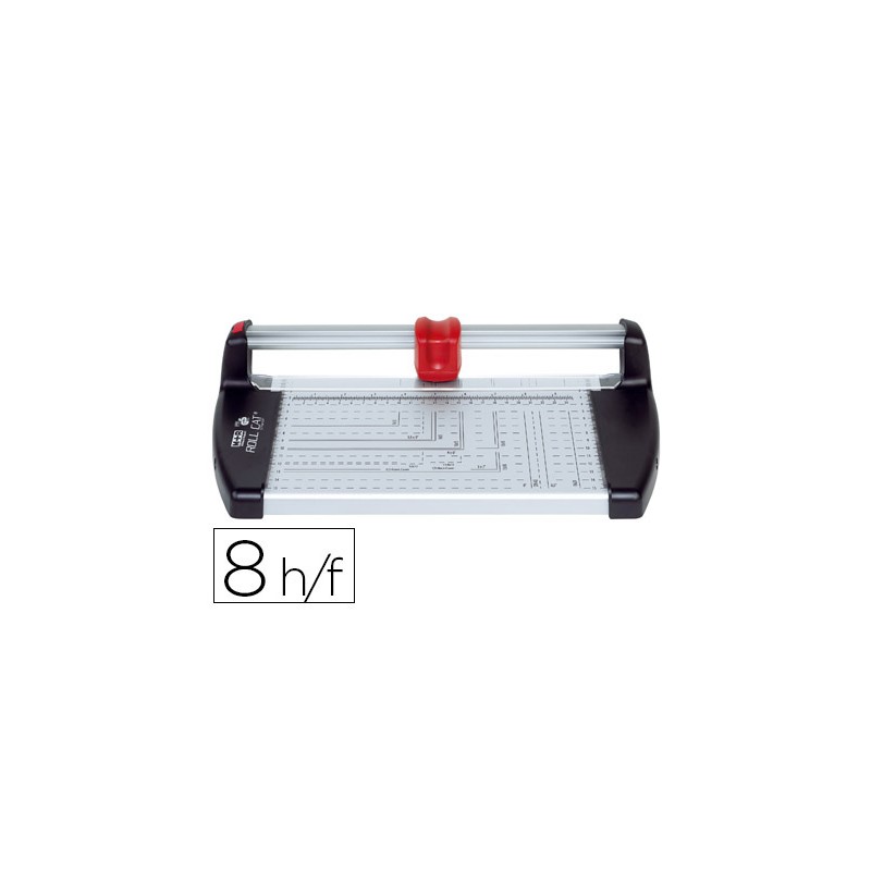 Cizalla m+r metalica 6726 de rodillo de 26 cm con base de aluminio
