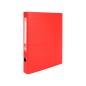 Modulo liderpapel 4 archivadores folio 2 anillas mixtas 25mm rojo