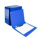 Modulo liderpapel 4 archivadores folio 2 anillas mixtas 25mm azul